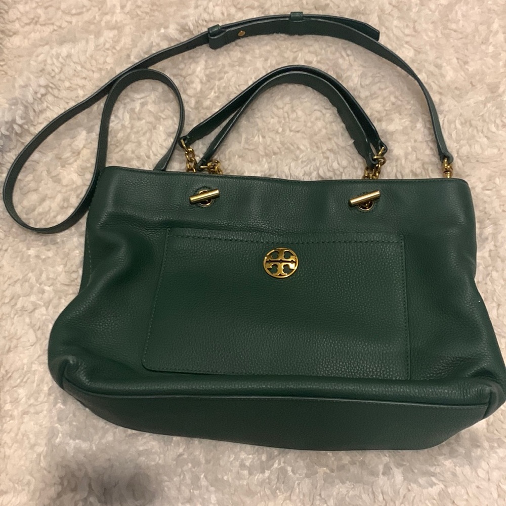 Tory Burch Green Shoulder Bag